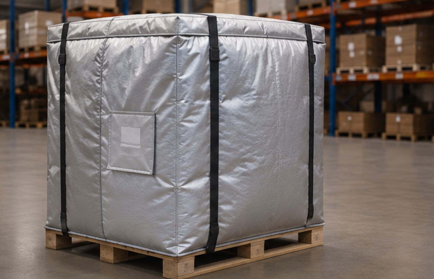 Thermally insulated pallet for temperature-sensitive cargo